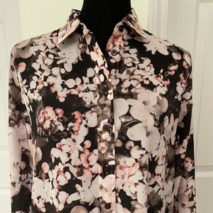 Multi print blouse perfect for fall.